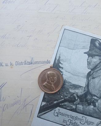 Medaglia Der Tapferkeit CLASSE ORO kuk kappen ww1