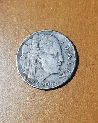Moneta 20 centesimi Regno d'Italia 