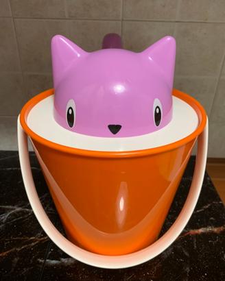 Secchiello porta crocchette per gatti