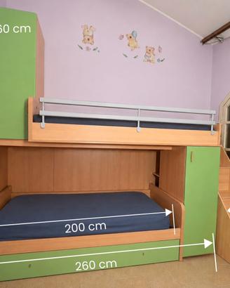 Camera con letto a castello e 2 Armadi