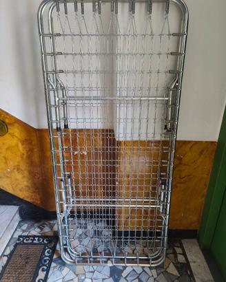 Brandina letto singolo pieghevole a rete metallica
