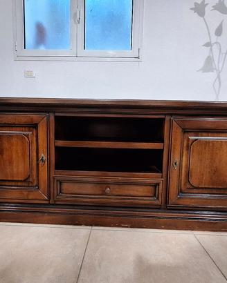 Mobile TV in legno stile arte povera/classico