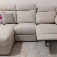 Divano c/chaise longue e relax promozione