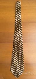 Cravatta vintage geometrica 100% Seta - M. Seta