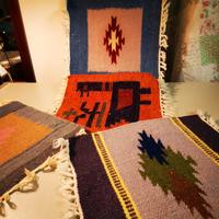 collezione di quattro tappetini kilim India
