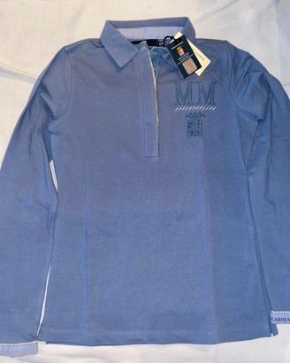 Polo manica lunga MARINA MILITARE donna XS NUOVA