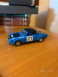 Burago Fia 124 Abarth Rally n.21 Blue 1:24 1972