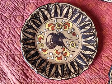 Piatto ceramica artistica Massotti M.G.A. Albisola