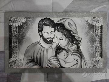 Quadro con disegno stampato