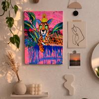 Poster con cornice pop art animale design moderno