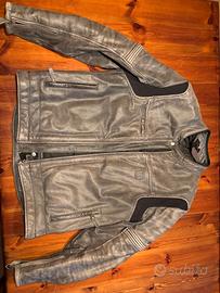 Giubbotto in Pelle "Hevik" con logo Moto Guzzi