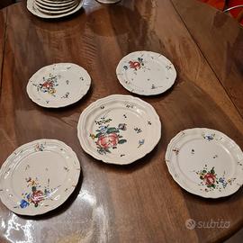 Serie N° 5 piatti Fratelli Vitali   ceramica Vecc