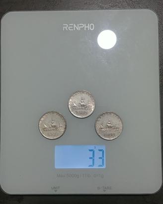 500 Lire Caravelle – ⚖️Lotto da 33 g – Argento 835