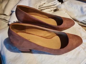 Decolte' Donna tipo scamosciato rosa “Kiabi” n. 38