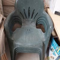 Sedie e tavolo da giardino plastica