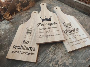 Taglieri personalizzati con incisione al laser