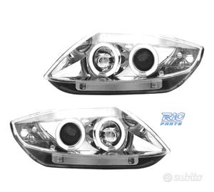 FARI BMW Z4 E85 03-09 OCCHI ANGELI CCFL FONDO CROM