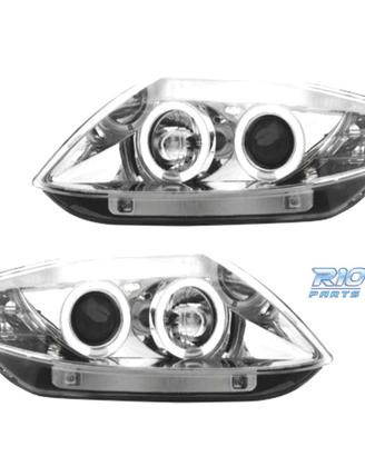 FARI BMW Z4 E85 03-09 OCCHI ANGELI CCFL FONDO CROM