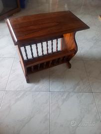 porta riviste l e tavolinetto egno