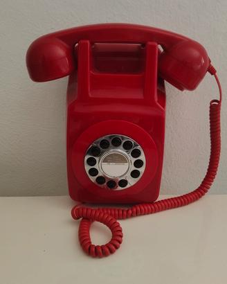 telefono a parete rosso 