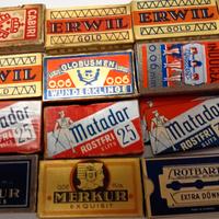 16 pacchetti lamette da barba vintage