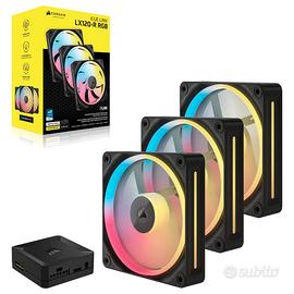 Corsair ventole reverse 120mm LX120-R RGB 3 pz