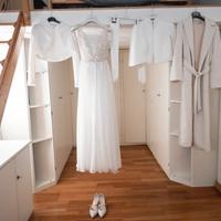 Vestito sposa con scarpe e accessori
