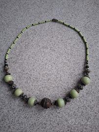 Collana vintage etnica artigianale 
