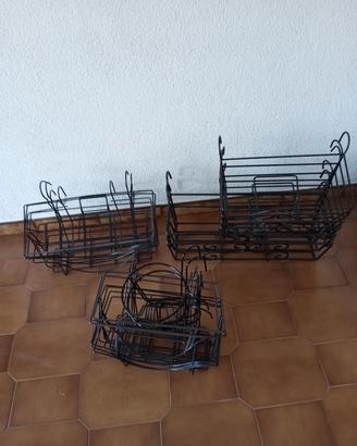 vasi e portavasi ferro e ferro battuto