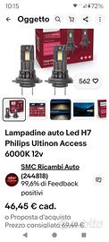 PHILIPS LED H7 6000k nuove 
