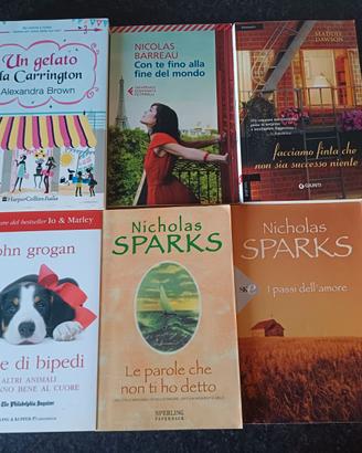 Libri genere romantico- lotto 6 volumi a solamente