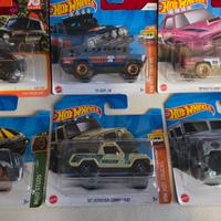 Lotto di 6 modellini Matchbox e Hot Wheels 