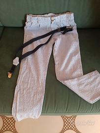 Pantaloni eleganti da cerimonia lino cotone 8 anni