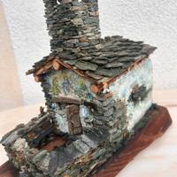 Miniatura di cappella alpina storica