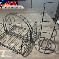 Porta bicchieri e porta fazzoletti abbinati