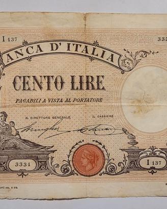 BANCONOTA DA 100 LIRE 1915 BANCA D'ITALIA