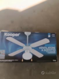 ventilatore e luce soffitto 