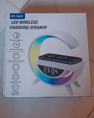 LED wireless charging speaker