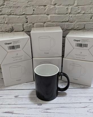 Tazza magica  (6 pezzi) nere per la sublimazione
