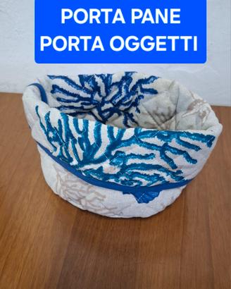 PortaPane in tessuto fantasia mare oggetti casa