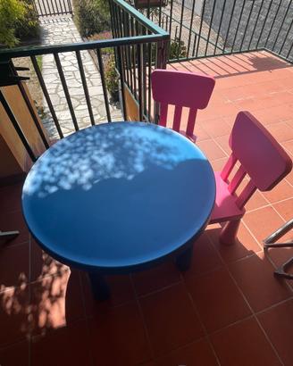 Tavolo con sedie bimbi
