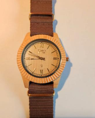 orologio da polso ZZGREEN con cassa in legno