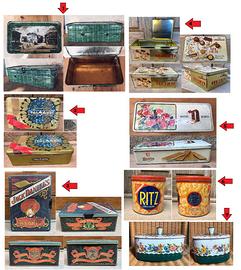 Lotto scatole latta Ritz Jack Daniel's Perugina