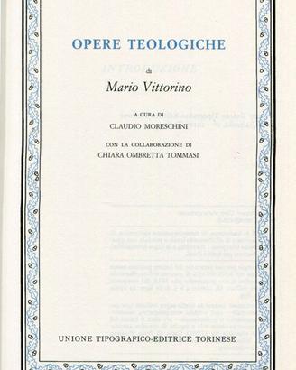 MARIO VITTORINO   OPERE TEOLOGICHE