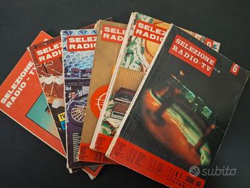 6 Riviste SELEZIONE RADIO-TV anni 1965/1966/1968