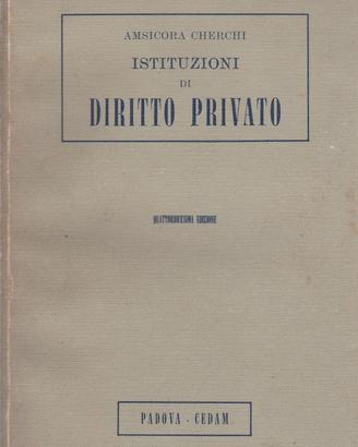 Cherchi Istituzioni di diritto privato Cedam 1977