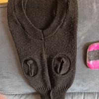 maglioncino nero per cani piccola taglia