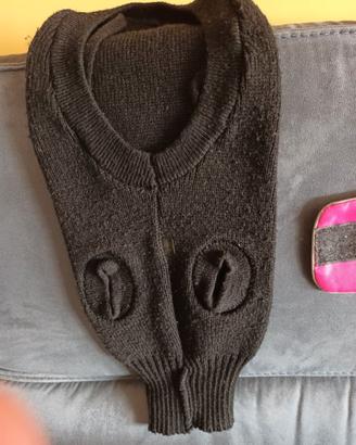 maglioncino nero per cani piccola taglia