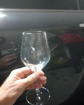 6 Bicchieri in calice da vino