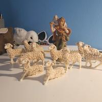 Pastore e pecorelle presepe